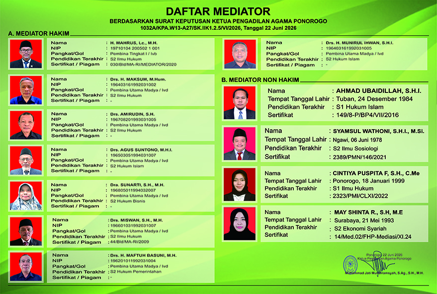 Mediator Juni 2026