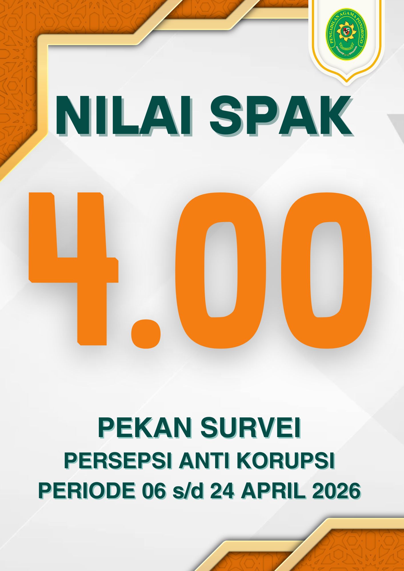 SPAK pekan survei 2026